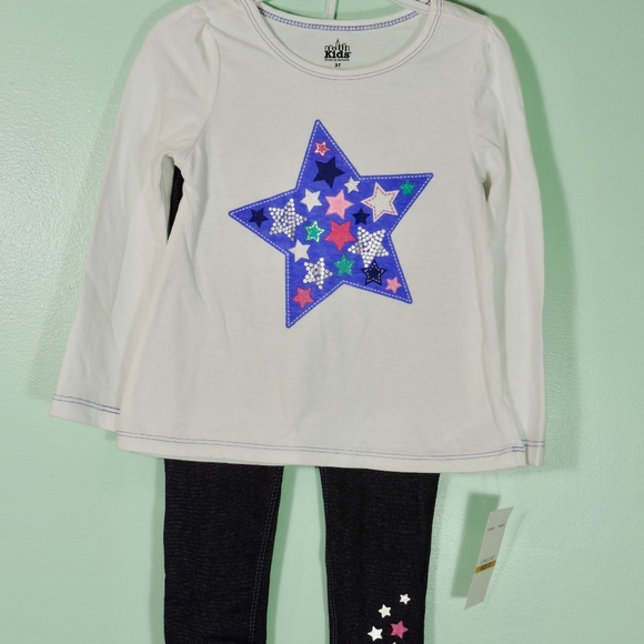 Puffer vest w/long sleeve T-shirt & matching pants - Picture 5 of 5